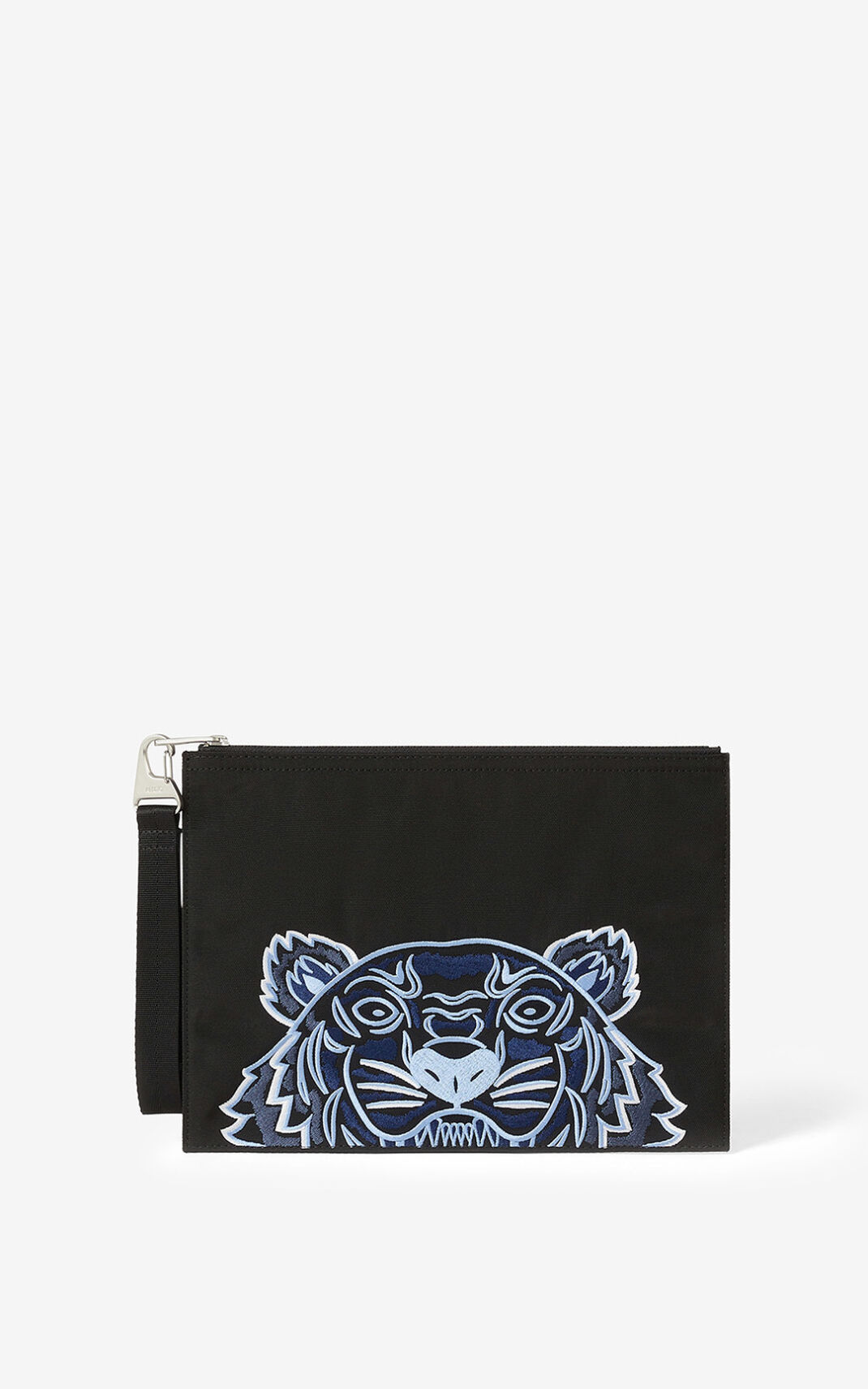 Pochette Kenzo Homme Large Toile Kampus Tiger Noir NQGYV-5842